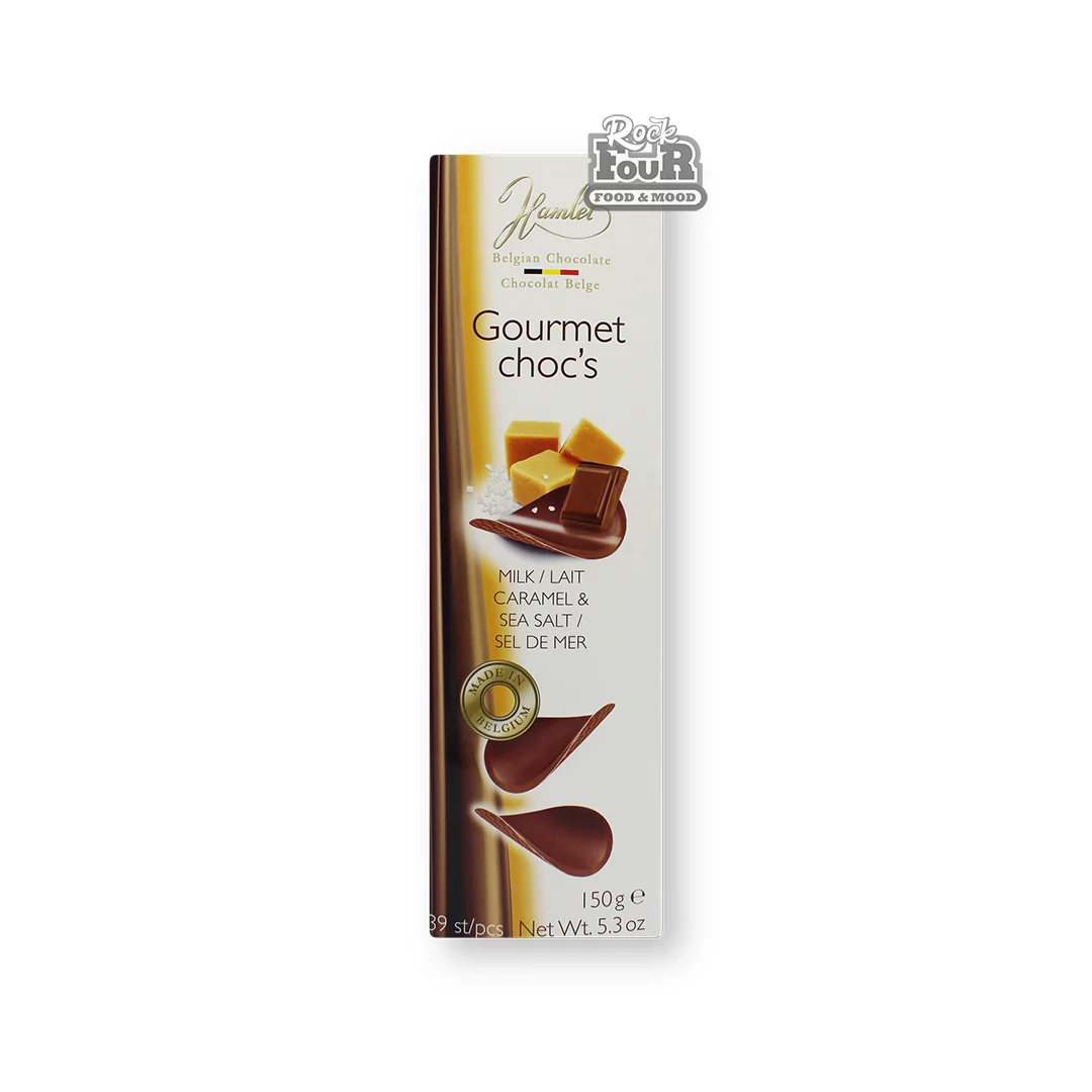 Crispy milk chocolate "Hamlet" with caramel flavor and sea salt 150g